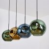Ripoll Lampadario a sospensione, Lampada a sfera, Lampada a sospensione Blu, Oro, Verde, 4-Luci
