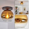 Koyoto Plafoniera, Lampada a sfera 25 cm Oro, Chiaro, 1-Luce