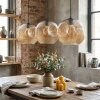 Ripoll Lampadario a sospensione, Lampada a sfera, Lampada a sospensione Ambrato, 3-Luci