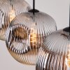 Ripoll Lampadario a sospensione, Lampada a sfera, Lampada a sospensione Cromo, Grigio fumo, 3-Luci