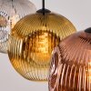 Ripoll Lampadario a sospensione, Lampada a sfera, Lampada a sospensione Cromo, Oro, Chiaro, Ramato, Grigio fumo, 3-Luci