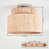 Smilla Plafoniera Beige, 1-Luce