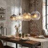 Ripoll Lampadario a sospensione, Lampada a sfera, Lampada a sospensione Ambrato, Chiaro, Grigio fumo, 4-Luci