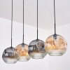 Ripoll Lampadario a sospensione, Lampada a sfera, Lampada a sospensione Ambrato, Chiaro, Grigio fumo, 4-Luci