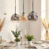 Ripoll Lampadario a sospensione, Lampada a sfera, Lampada a sospensione Ambrato, Chiaro, Grigio fumo, 3-Luci