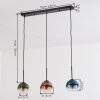 Koyoto Lampadario a sospensione, Lampada a sfera, Lampada a sospensione Blu, Verde, Chiaro, Ramato, 3-Luci
