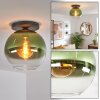 Koyoto Plafoniera, Lampada a sfera 30 cm Verde, Chiaro, 1-Luce