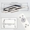 Kelar Plafoniera LED Antracite, Nero, 1-Luce, Telecomando