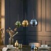 Koyoto Lampadario a sospensione, Lampada a sfera, Lampada a sospensione Blu, Oro, Verde, 3-Luci