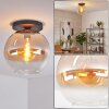 Koyoto Plafoniera, Lampada a sfera 30 cm Ambrato, Chiaro, 1-Luce