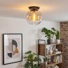 Koyoto Plafoniera, Lampada a sfera 30 cm Ambrato, Chiaro, 1-Luce