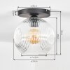 Ripoll Plafoniera, Lampada a sfera Chiaro, 1-Luce