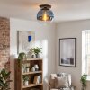 Koyoto Plafoniera, Lampada a sfera 30 cm Blu, Chiaro, 1-Luce