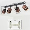 Traak Plafoniera, Faretto da soffitto Nero, 4-Luci