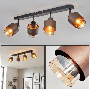 Traak Plafoniera, Faretto da soffitto Nero, 4-Luci