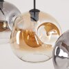 Ripoll Lampadario a sospensione, Lampada a sfera, Lampada a sospensione Ambrato, Chiaro, Grigio fumo, 3-Luci