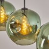 Ripoll Lampadario a sospensione, Lampada a sfera, Lampada a sospensione Verde, 3-Luci