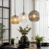 Ripoll Lampadario a sospensione, Lampada a sfera, Lampada a sospensione Ambrato, Chiaro, Grigio fumo, 3-Luci