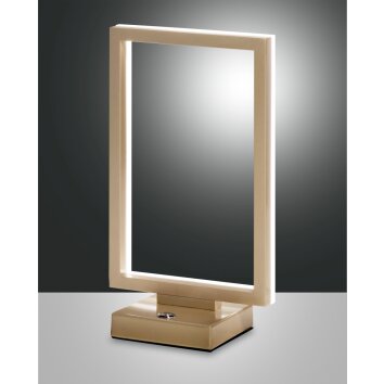 Fabas Luce Bard Lampada da Tavolo LED Oro, 1-Luce