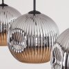 Ripoll Lampadario a sospensione, Lampada a sfera, Lampada a sospensione Cromo, Grigio fumo, 3-Luci