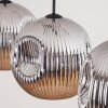Ripoll Lampadario a sospensione, Lampada a sfera, Lampada a sospensione Cromo, Grigio fumo, 3-Luci