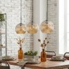 Ripoll Lampadario a sospensione, Lampada a sfera, Lampada a sospensione Ambrato, 3-Luci