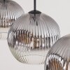 Ripoll Lampadario a sospensione, Lampada a sfera, Lampada a sospensione Chiaro, Grigio fumo, 3-Luci