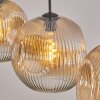 Ripoll Lampadario a sospensione, Lampada a sfera, Lampada a sospensione Ambrato, Chiaro, 3-Luci
