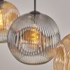 Ripoll Lampadario a sospensione, Lampada a sfera, Lampada a sospensione Ambrato, Chiaro, Grigio fumo, 3-Luci