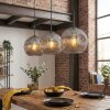 Ripoll Lampadario a sospensione, Lampada a sfera, Lampada a sospensione Grigio fumo, 3-Luci