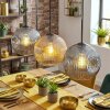 Ripoll Lampadario a sospensione, Lampada a sfera, Lampada a sospensione Ambrato, Grigio fumo, 3-Luci