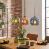 Koyoto Lampadario a sospensione, Lampada a sfera, Lampada a sospensione Blu, Verde, Ramato, 3-Luci