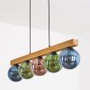 Gastor Lampadario a sospensione, Lampada a sfera, Lampada a sospensione Écru, Nero, 5-Luci