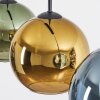 Koyoto Lampadario a sospensione, Lampada a sfera, Lampada a sospensione Blu, Oro, Verde, 3-Luci