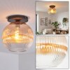 Koyoto Plafoniera, Lampada a sfera 30 cm Ambrato, Chiaro, 1-Luce