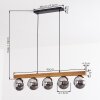 Gastor Lampadario a sospensione, Lampada a sfera, Lampada a sospensione Écru, Nero, 5-Luci