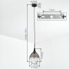 Rafel Lampadario a sospensione, Lampada a sospensione Nero, 1-Luce