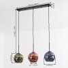 Koyoto Lampadario a sospensione, Lampada a sfera, Lampada a sospensione Blu, Verde, Ramato, 3-Luci