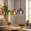 Koyoto Lampadario a sospensione, Lampada a sfera, Lampada a sospensione Blu, Verde, Chiaro, Ramato, 3-Luci