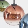 Koyoto Lampadario a sospensione, Lampada a sfera, Lampada a sospensione Blu, Verde, Chiaro, Ramato, 3-Luci