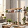 Gastor Lampadario a sospensione, Lampada a sfera, Lampada a sospensione Écru, Nero, 5-Luci