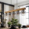 Gastor Lampadario a sospensione, Lampada a sfera, Lampada a sospensione Écru, Nero, 5-Luci