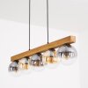 Gastor Lampadario a sospensione, Lampada a sfera, Lampada a sospensione Écru, Nero, 5-Luci