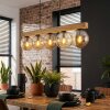 Gastor Lampadario a sospensione, Lampada a sfera, Lampada a sospensione Écru, Nero, 5-Luci