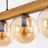 Gastor Lampadario a sospensione, Lampada a sfera, Lampada a sospensione Écru, Nero, 5-Luci