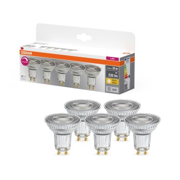 Illuminazione Osram GU10 3.4 Watt bianco caldo dimmerabile 230 Lumen