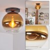 Koyoto Plafoniera, Lampada a sfera 30 cm Oro, Chiaro, 1-Luce