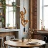 Evelis Lampadario a sospensione, Lampada a sospensione Oro, Nero, 1-Luce