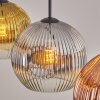 Ripoll Lampadario a sospensione, Lampada a sfera, Lampada a sospensione Cromo, Oro, Chiaro, Ramato, Grigio fumo, 3-Luci