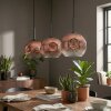 Ripoll Lampadario a sospensione, Lampada a sfera, Lampada a sospensione Chiaro, Ramato, 3-Luci
